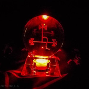 Lilith Crystal Ball with stand image 3