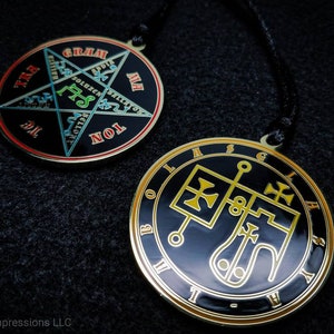 Glasya-Labolas Sigil Pendant // Lesser Key of Solomon Ars Goetia Demonic Seal Necklace   // Ceremonial Magick Demon Ritual Tools
