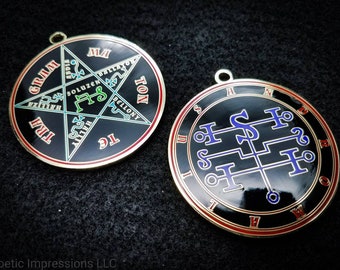 Andromalius Sigil Medallion: Ars Goetia Demon Seal, Goetic Ritual Amulet
