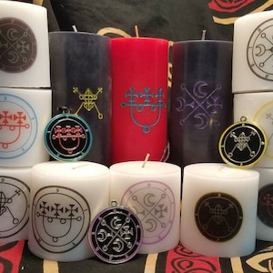 Goetia Demon Sigil Candle // Custom Goetic Evocation Candles