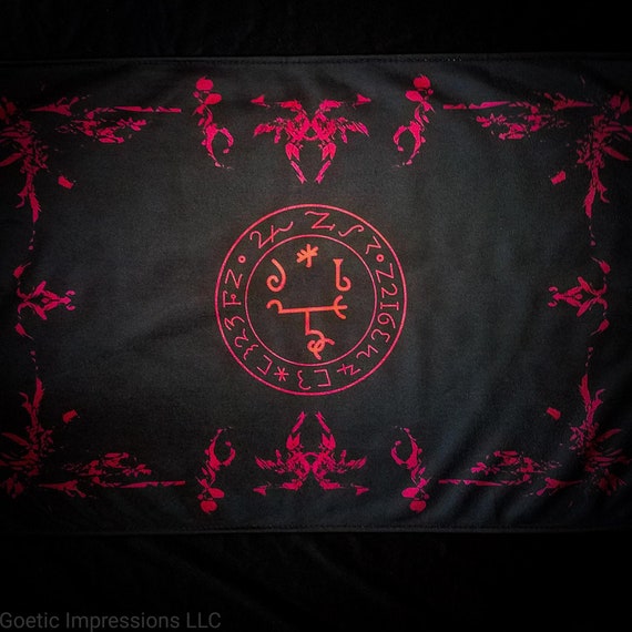 Beelzebub Sigil Altar Cloth: 24"x16"