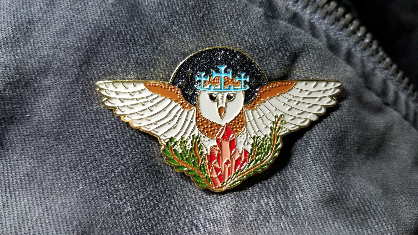 Prince Stolas Soft Enamel Lapel Pin With Glitter The Lesser Etsy