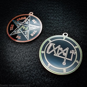 Seal of Focalor // Ars Goetia Demon Sigil // Lesser Key of Solomon Goetic Ritual Medallion //  Necklace Pendant Talisman Occult