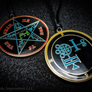 Buer Sigil Necklace // Ars Goetia Demon Seal Pendant for Goetic Evocations and Rituals based on the Lesser Key of Solomon Grimoire