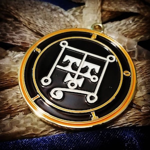 Seal of Botis  // Ars Goetia Demon Sigil // Lesser Key of Solomon Goetic Ritual Medallion /  Talisman Necklace Protection