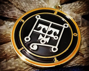 Seal of Botis  // Ars Goetia Demon Sigil // Lesser Key of Solomon Goetic Ritual Medallion /  Talisman Necklace Protection