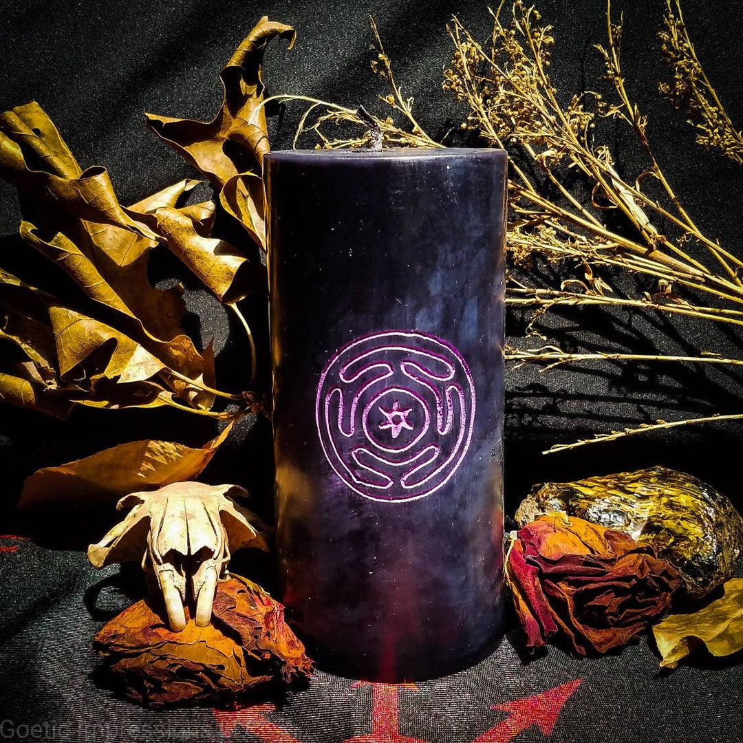 Hekate Sigil Candle / Goddess Hecate Diety Symbol Candle Etsy