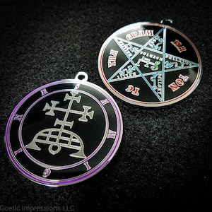 Seal of Samigina Necklace // Ars Goetia Demon Sigil // Lesser Key of Solomon Evocation Medallion / Goetic pendant for summoning Gamigin