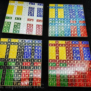 Enochian Elemental Watchtower Tablets of Fire, Water, Earth and Air