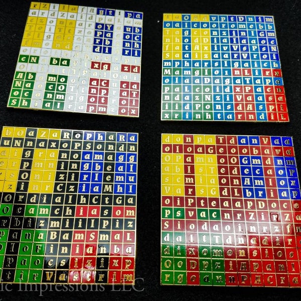 Enochian Elemental Watchtower Tablets