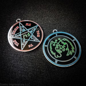 Medallón Seere Sigil // Sello demoníaco Ars Goetia de la llave menor de Salomón para la invocación de evocación ritual goética