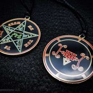 Furfur Sigil Necklace // Ars Goetia Demon Seal Pendant // Lesser Key of Solomon Goetic Ritual Medallion //  Occult Magick Amulet