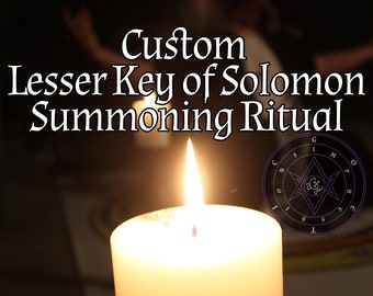 Lesser Key of Solomon Custom Summoning Ritual // Ars Goetia Goetic Evocation Black Magick Demon Spirit Spell Occult Thelema