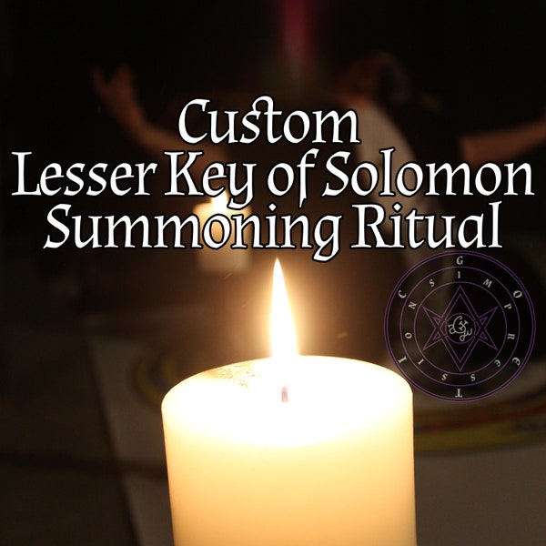 Lesser Key of Solomon Custom Summoning Ritual // Ars Goetia Goetic Evocation Black Magick Demon Spirit Spell Occult Thelema