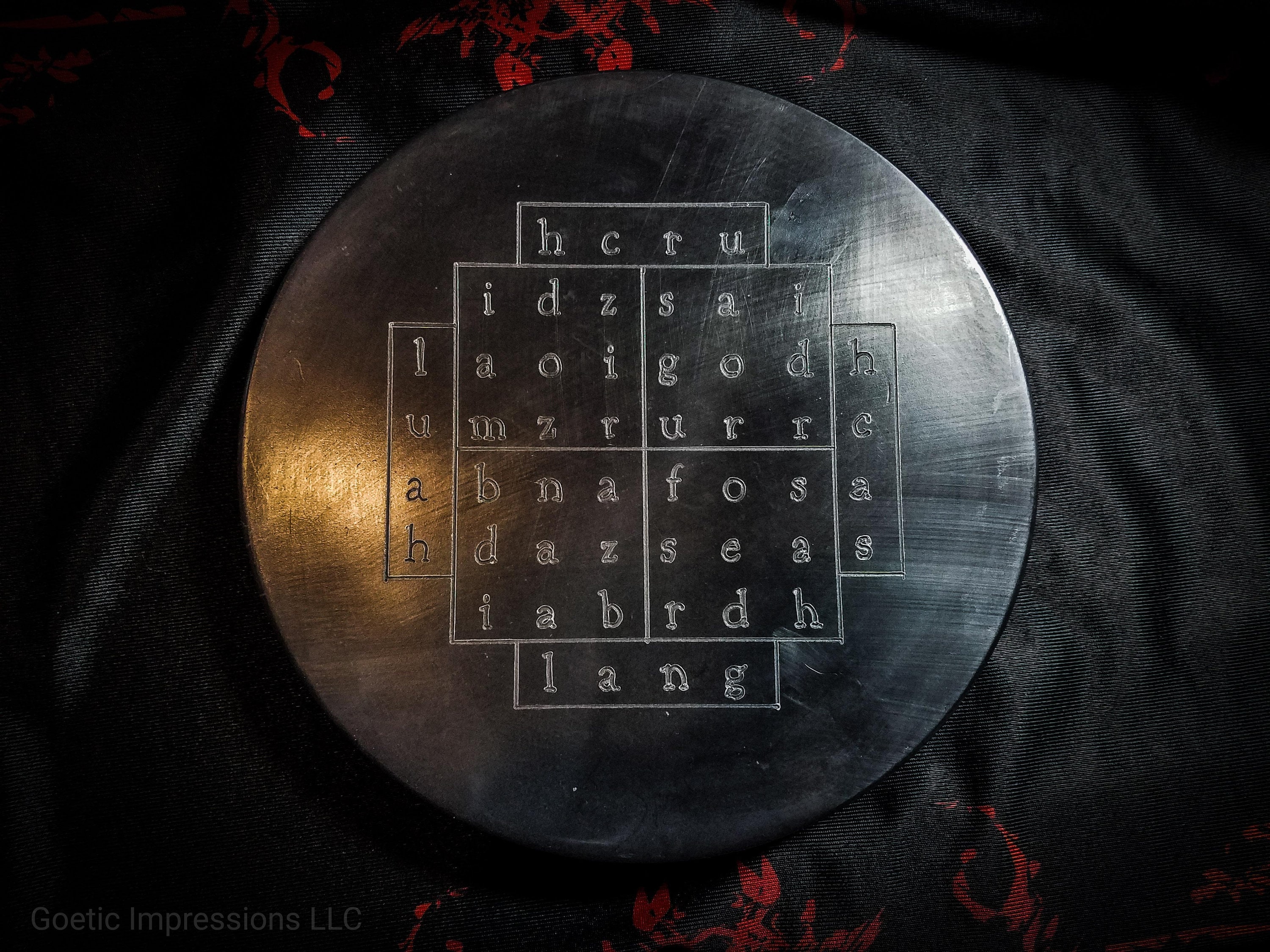 Enochian Tablet of Nalvage - Made to Order Black Wax