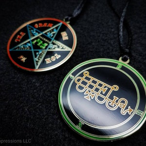 Bune Sigil Medallion // Ars Goetia Demon Seal // Lesser Key of Solomon Goetic Ritual Pendant for Evocation Summoning