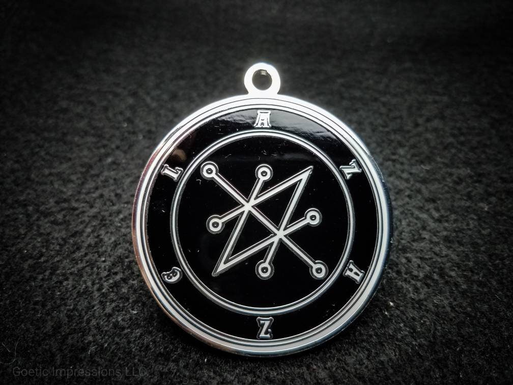 Colgante Azazel Sigil Medallón Ritual Satánico | Etsy