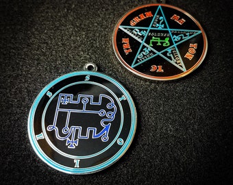 Seal of Stolas  // Ars Goetia Demon Sigil Necklace // Lesser Key of Solomon Goetic Ritual Medallion