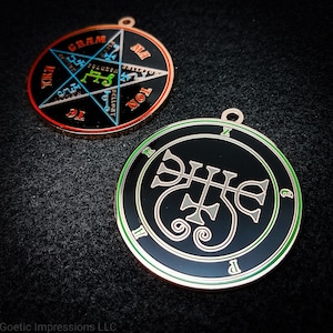 Zepar Sigil Pendant // Ars Goetia Demon Seal Necklace // Lesser Key of Solomon Goetic Ritual Medallion