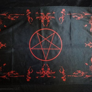 Satanic Pentagram Altar Cloth