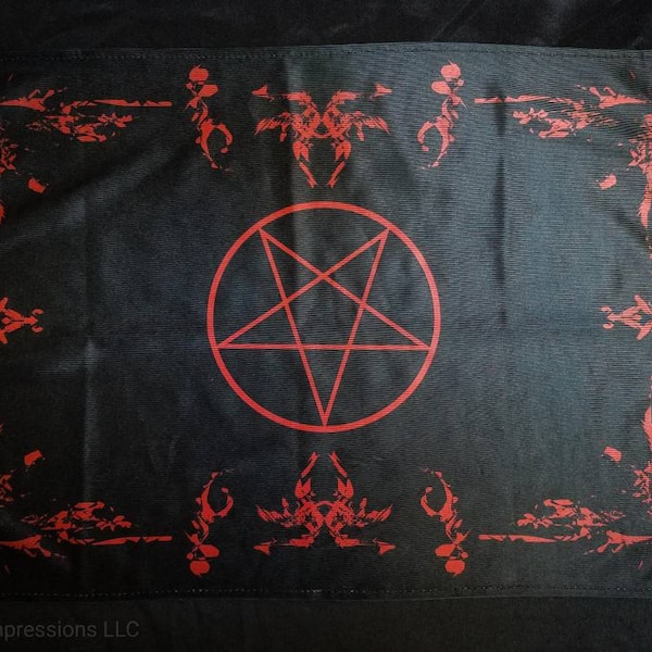 Satanic Pentagram Altar Cloth