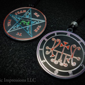 Seal of Marchosias // Ars Goetia Demon Sigil Necklace // Lesser Key of Solomon  Goetic Ritual Pendant