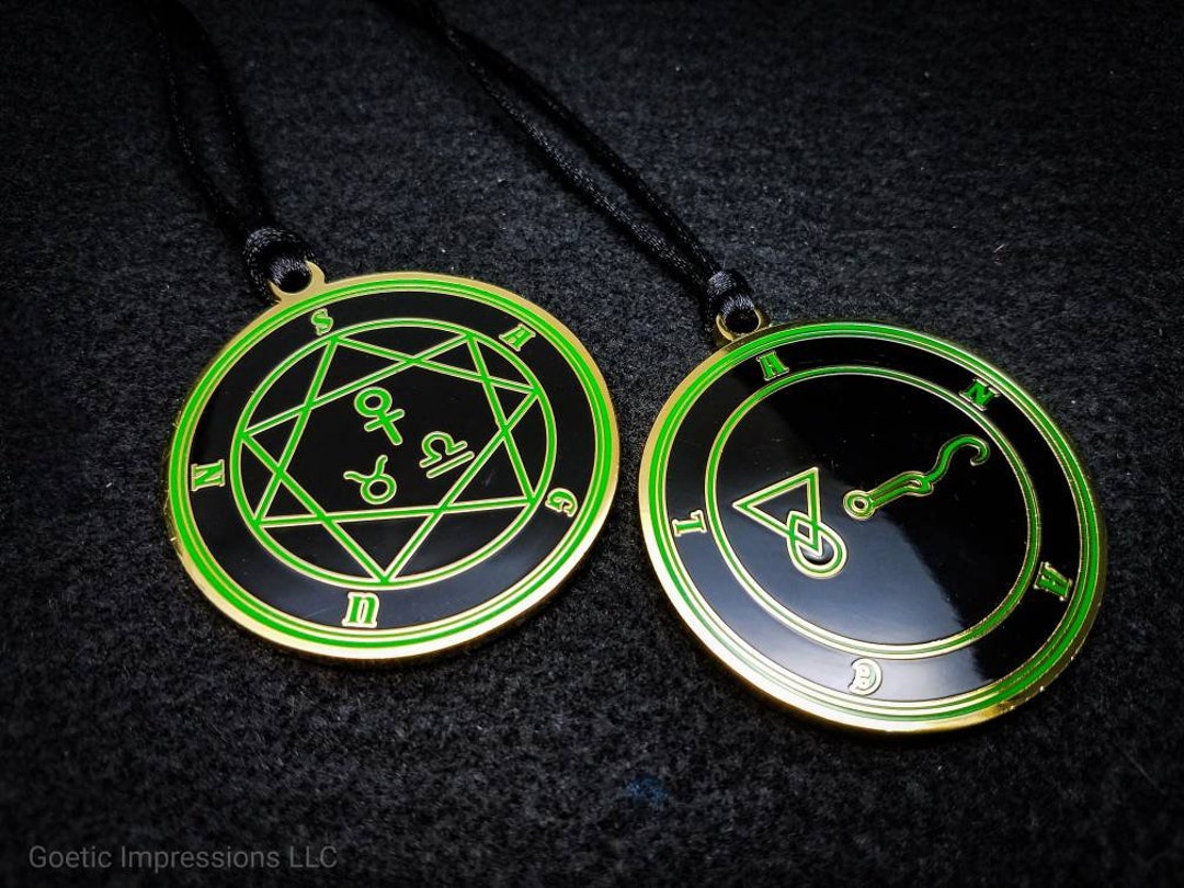 Archangel Anael Sigil Medallion: Brass and Copper Plated - Etsy, image size:1080x810