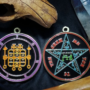 Seal of Forneus // Ars Goetia Demon Sigil // Lesser Key of Solomon Goetic Ritual Medallion //  Occult Necklace Lamen