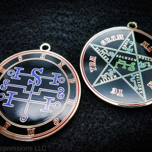 Andromalius Sigil Amulet // Ars Goetia Demon Seal Talisman // Lesser Key of Solomon Goetic Ritual Medallion