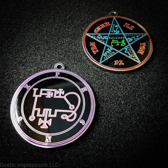 Phenex Sigil Medallion: Lesser Key of Solomon, Goetic Seal - Etsy