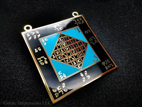 Enochian Lamen: Full Color Angelic Ceremonial Pendant - Etsy