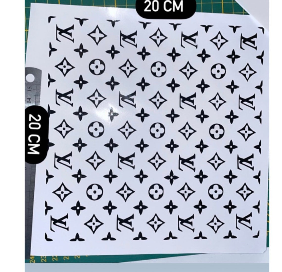 Louis Vuitton Stickers Luxury Vinyl Plate Etsy