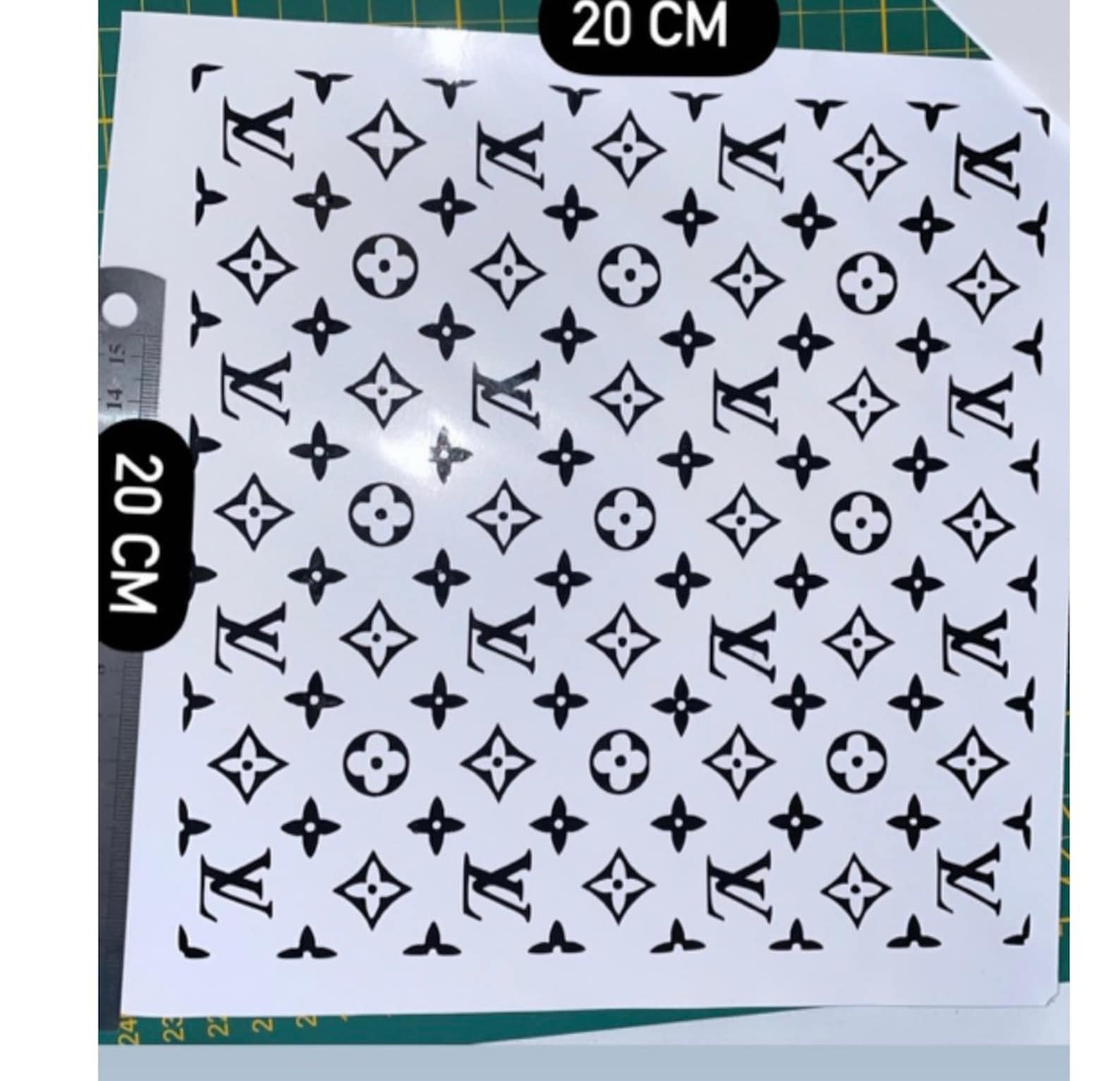 Louis Vuitton Stickers Luxury Vinyl Plate Etsy