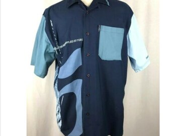 Men/'s Platinum Fubu Weird Harold Black Button Down Shirts