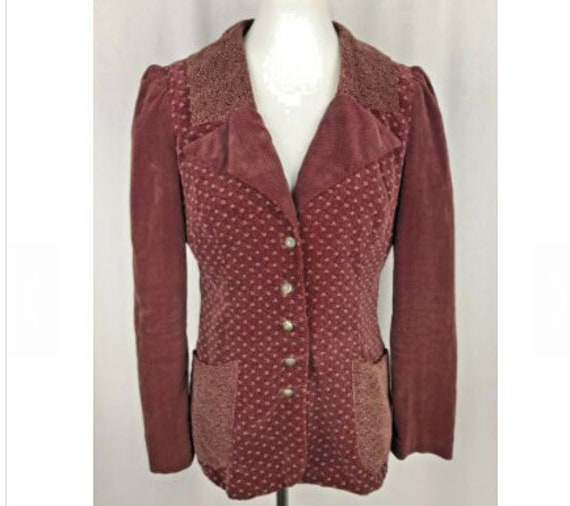 Vintage 70s Gunne Style Womens Calico Prairie Jack