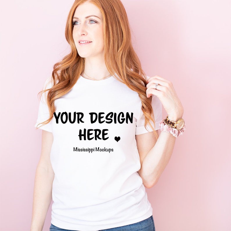 Download White Bella Canvas 3001C Tee Mock Up Flat Lay Bella Canvas ...