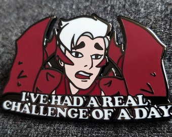 She-Ra Inspired "A Challenging Day" Scorpia Hard Enamel Lapel Pin (+BONUS Mystery Sticker!)