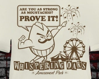 Whispering Oaks "Moustachio" Left 4 Dead 2 (L4D2) Inspired Tee - Unisex Short Sleeve Tee