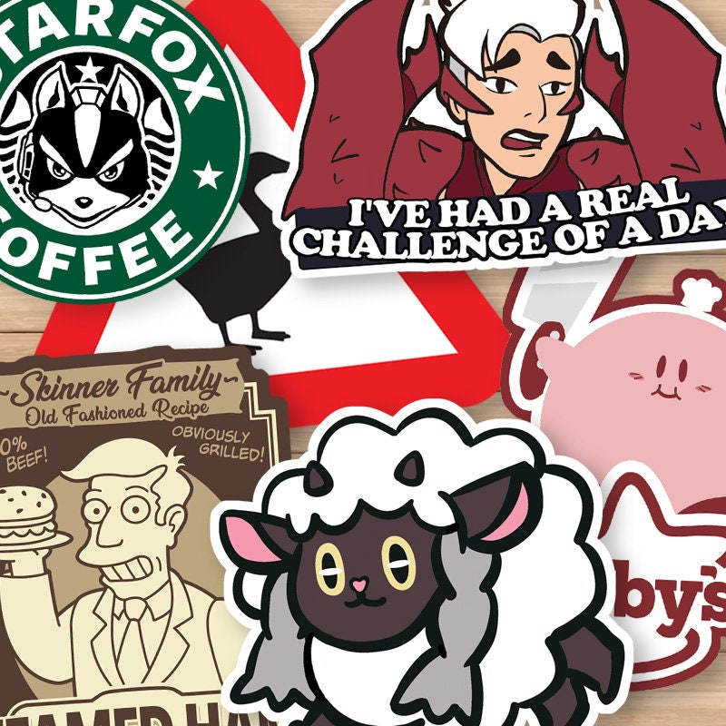Hitbox Designs "Custom Sticker Set" (Build Your Own Pack of Stickers) (+BONUS Mystery Stickers!)