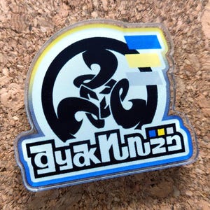Splatoon 3 Inspired &quot;Deep Cut&quot; Acrylic Pin (+BONUS Mystery Sticker!)