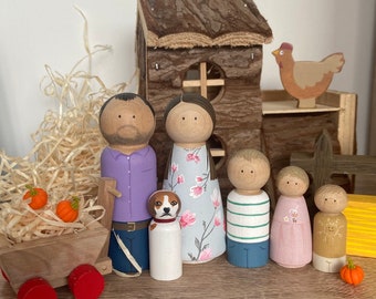 Custom Family Peg Dolls: Personalized Keepsake Gifts