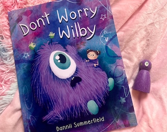 Don’t Worry Wilby Paperback Book & Peg Doll worry monster childhood anxiety