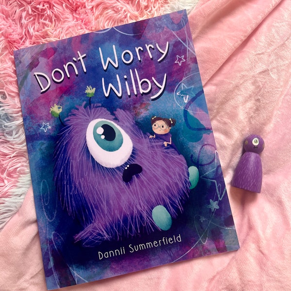 Don't Worry Wilby Taschenbuch & Peg Doll Sorgenmonster Kindheitsangst