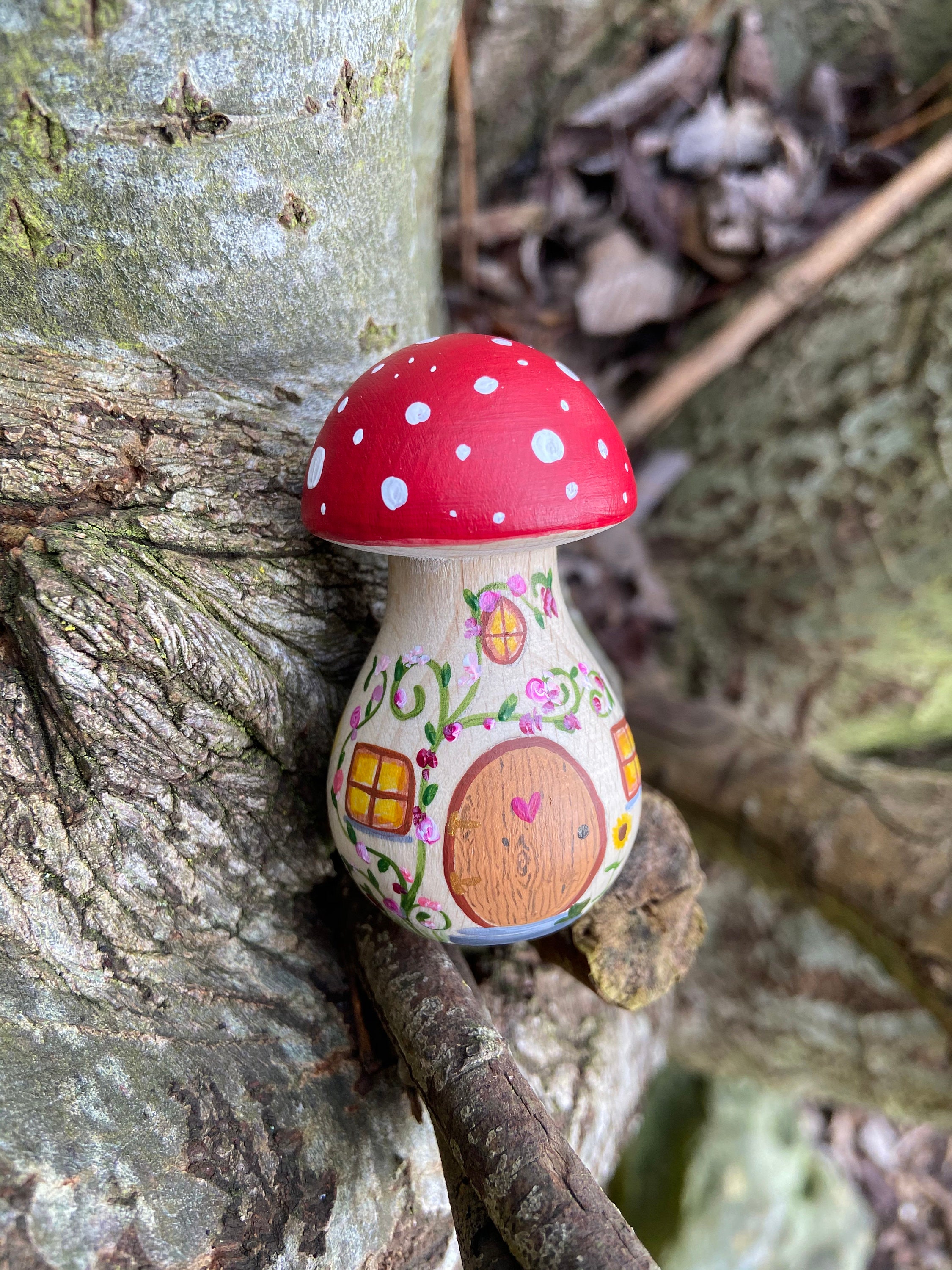 魔法の毒キノコの妖精の家 - ホームデコレーションコレクション - Etsy