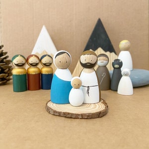 Christmas Nativity Peg Doll Set image 3