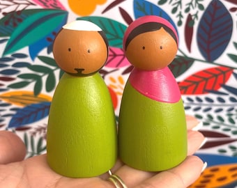 Ramadan Muslim Peg Dolls - Eid gifts for children - celebration
