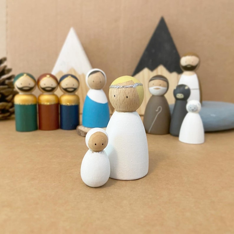 Christmas Nativity Peg Doll Set image 2