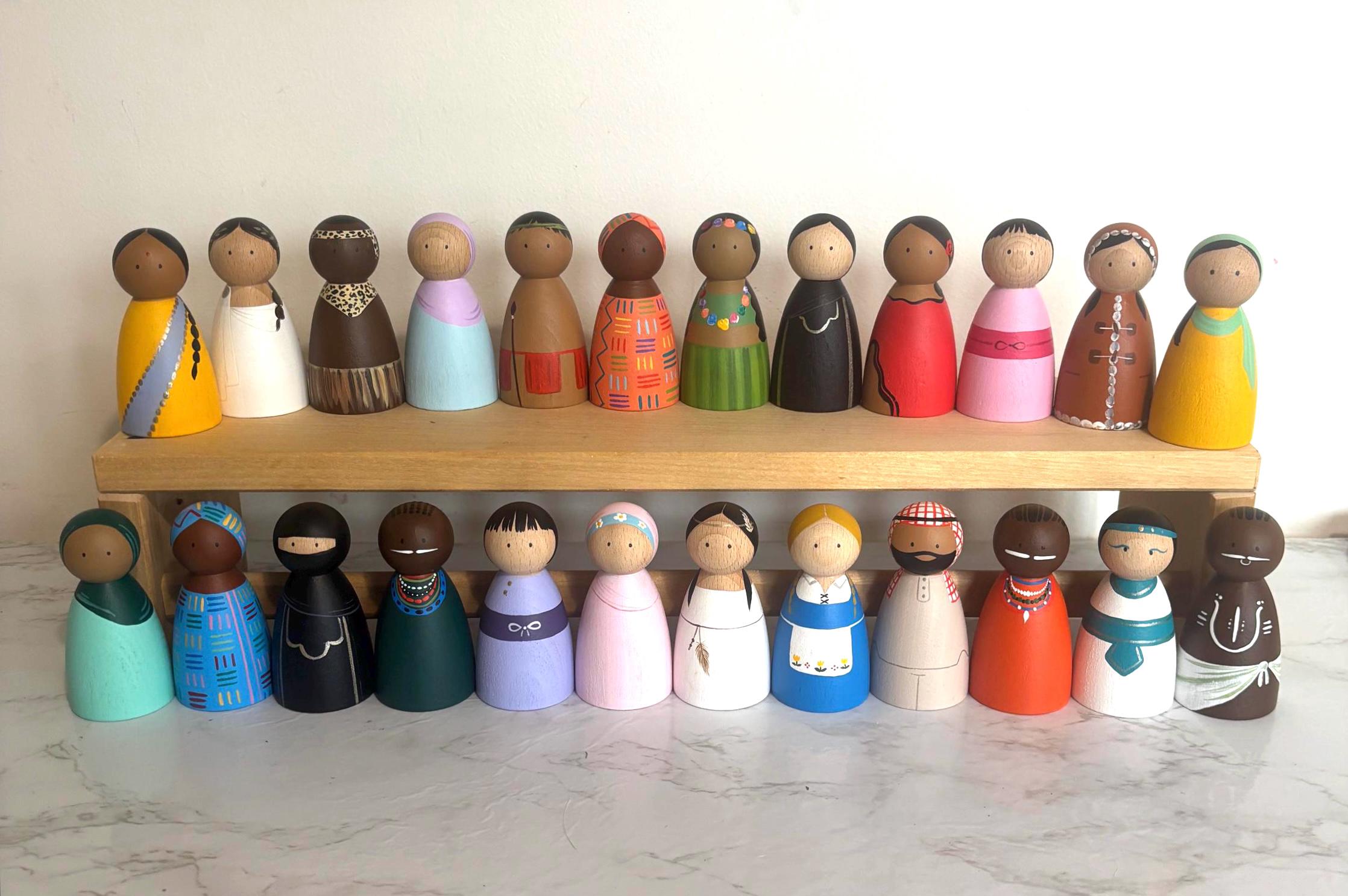 Guys and Girls of the Globe Multicultural Peg Dolls - Learning