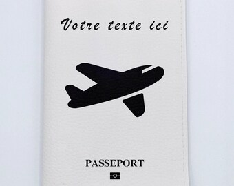 Customizable aircraft passport protector in imitation leather