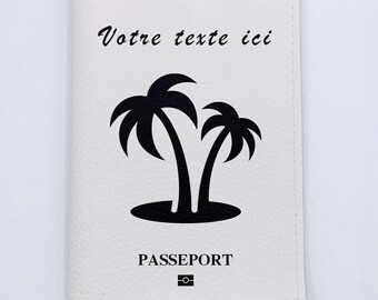 Customizable palm passport protector in imitation leather